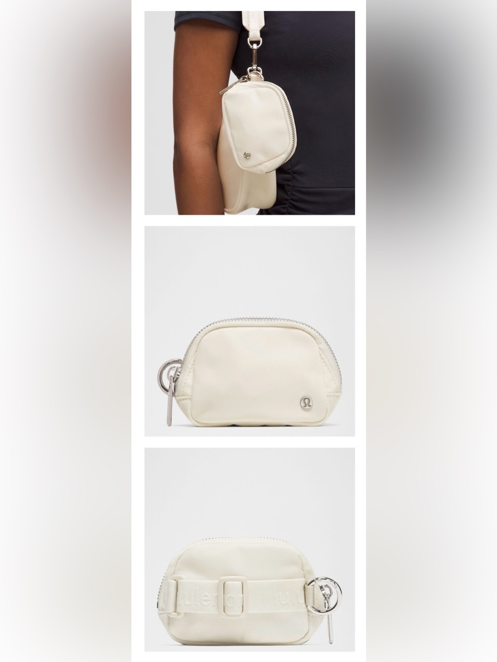 NWT Lululemon Two Toned Canvas Boxy Tote 10L - Mojave Tan/Light Ivory - BUNDLE - Picture 12 of 13